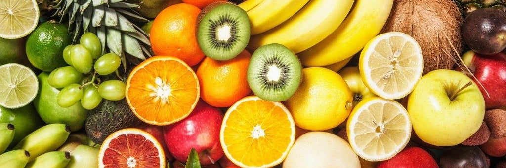 Fresh Healthy Vegetables and Juicy Fruits.