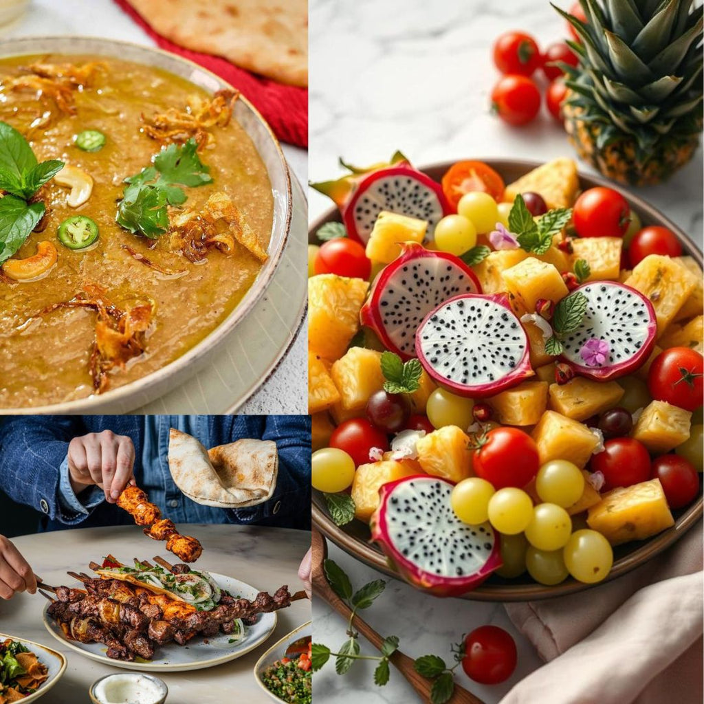 A Traditional Ramadan Iftar Spread by Debon Gourmet: Kebabs, Chicken Haleem & Fresh Fruit Chaat