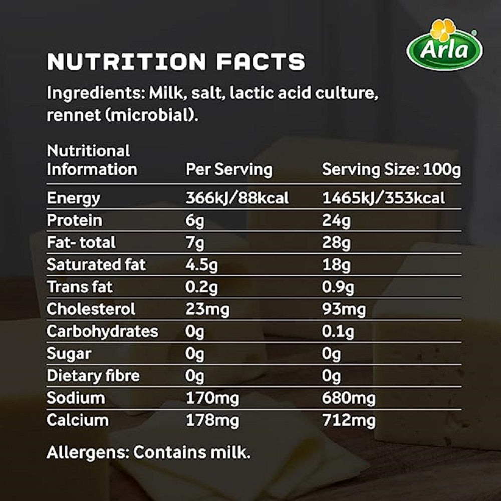 Arla Natural Gouda nutrition fact