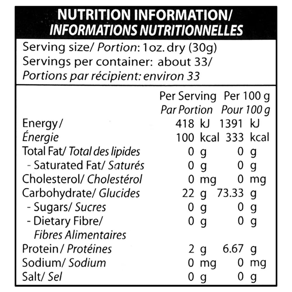 Nutrition info Sushi Rice - debon